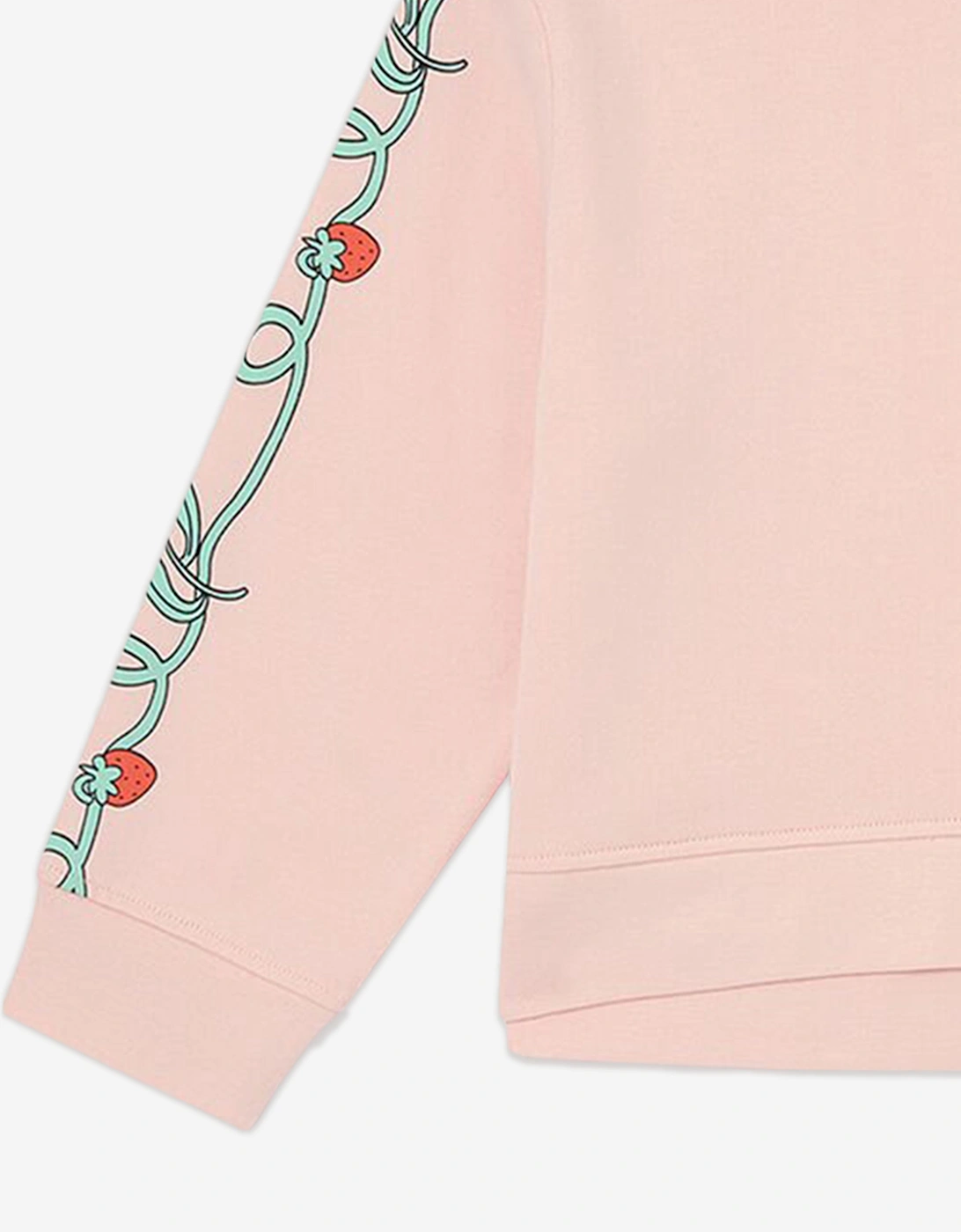 Girls Flower Logo Sweashirt in Pink