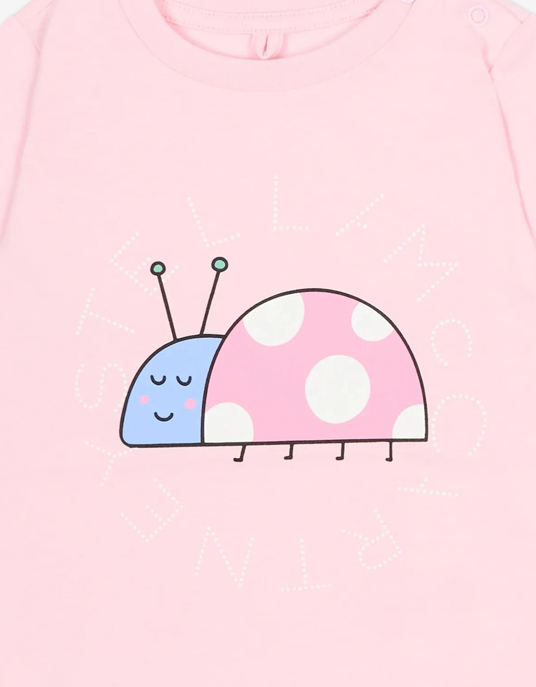 Baby Girls Ladybird Logo T-Shirt in Pink
