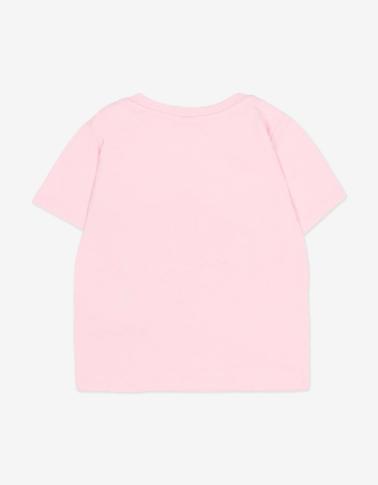 Baby Girls Ladybird Logo T-Shirt in Pink