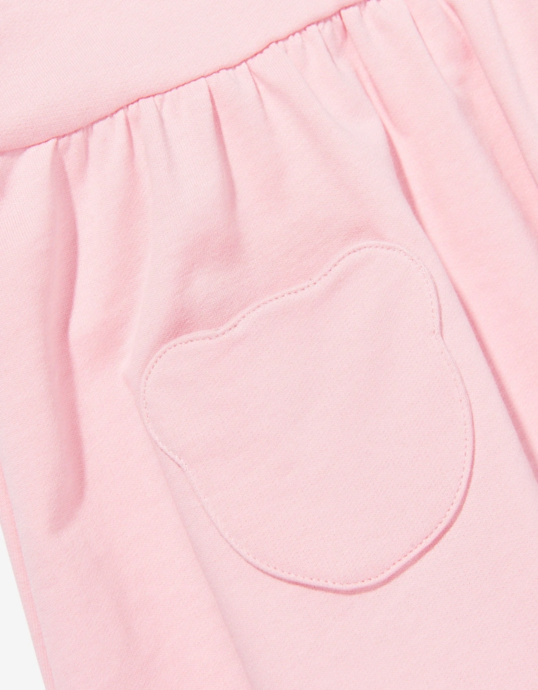Baby Girls Bear Pocket Dress in Pink