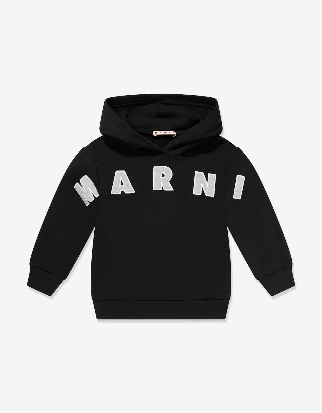 Marni Girls Black 'S Logo Hoodie In  12 Years Size 12 Yrs Kids