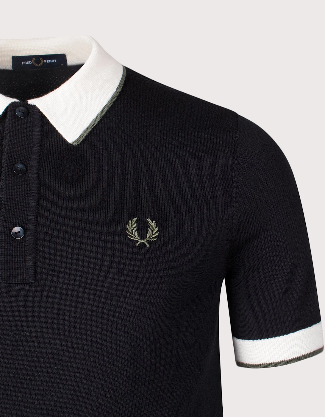 Contrast Tipped Knitted Polo Shirt