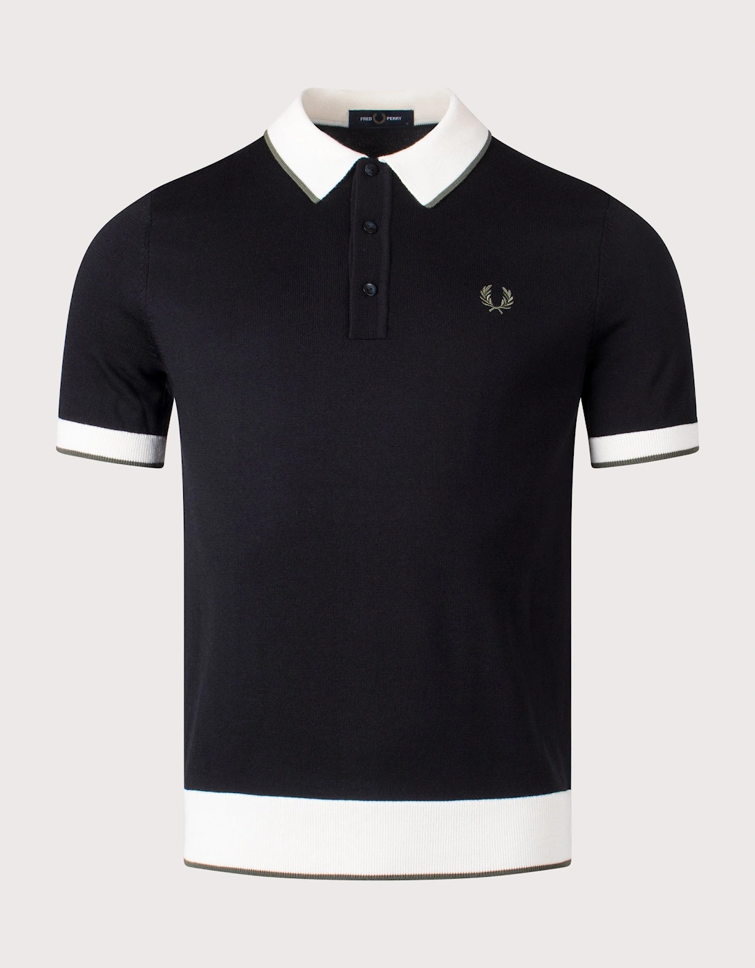 Contrast Tipped Knitted Polo Shirt, 4 of 3