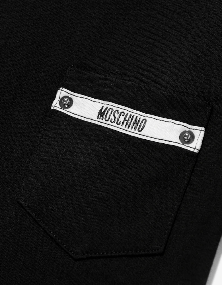 Boys Logo Pocket T-Shirt in Black