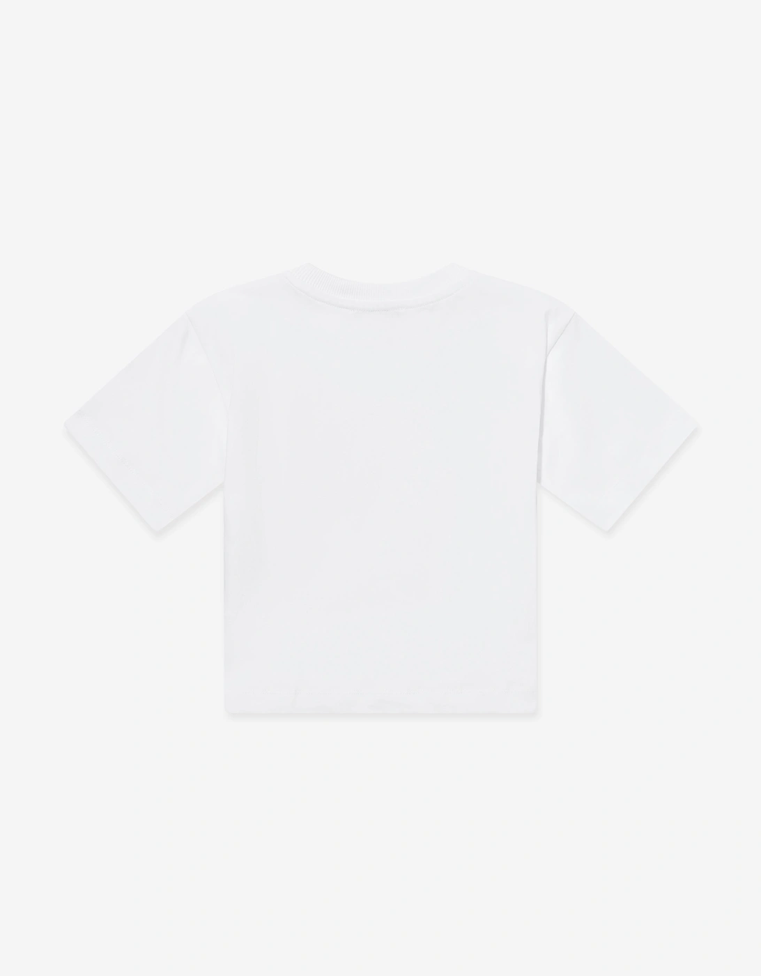 Kids Teddy Bear Logo T-Shirt in White