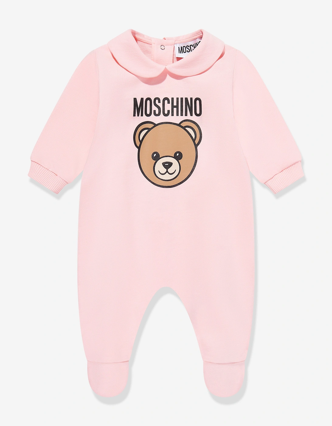 Baby Girls Bear Logo babygrow Set in Pink