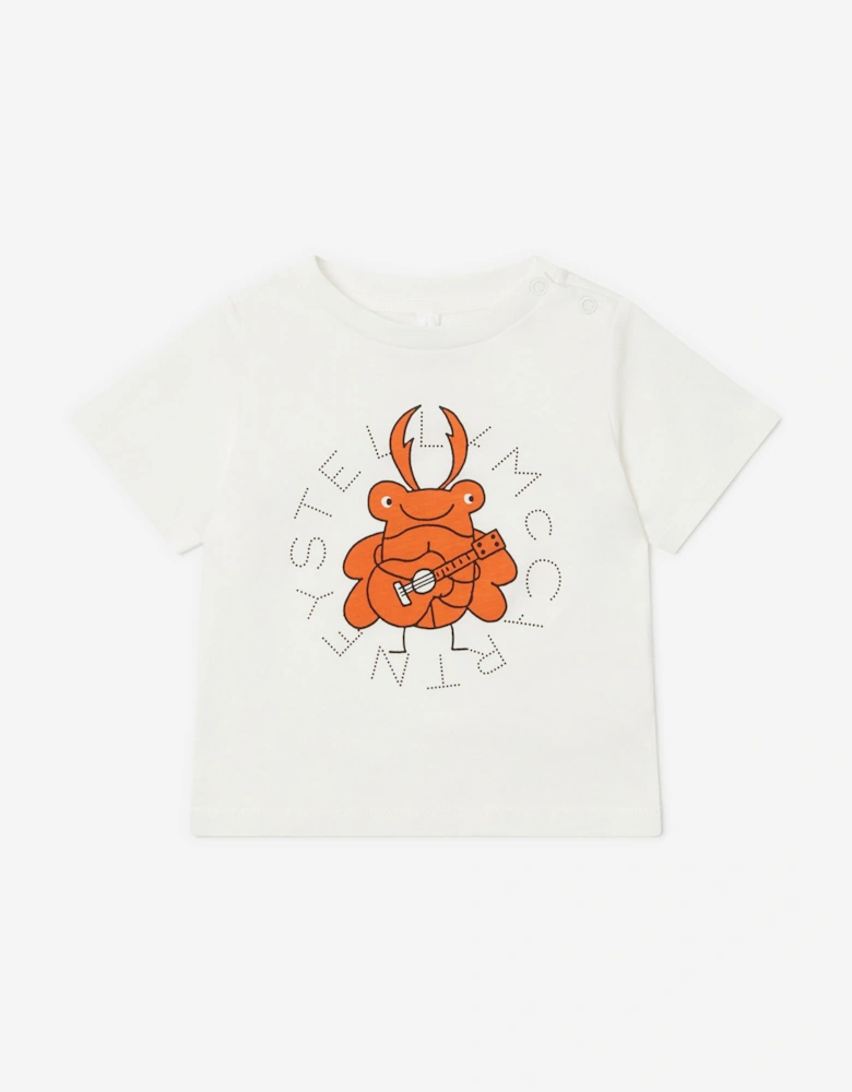 Baby Boys Beetle Logo T-Shirt in Ivory