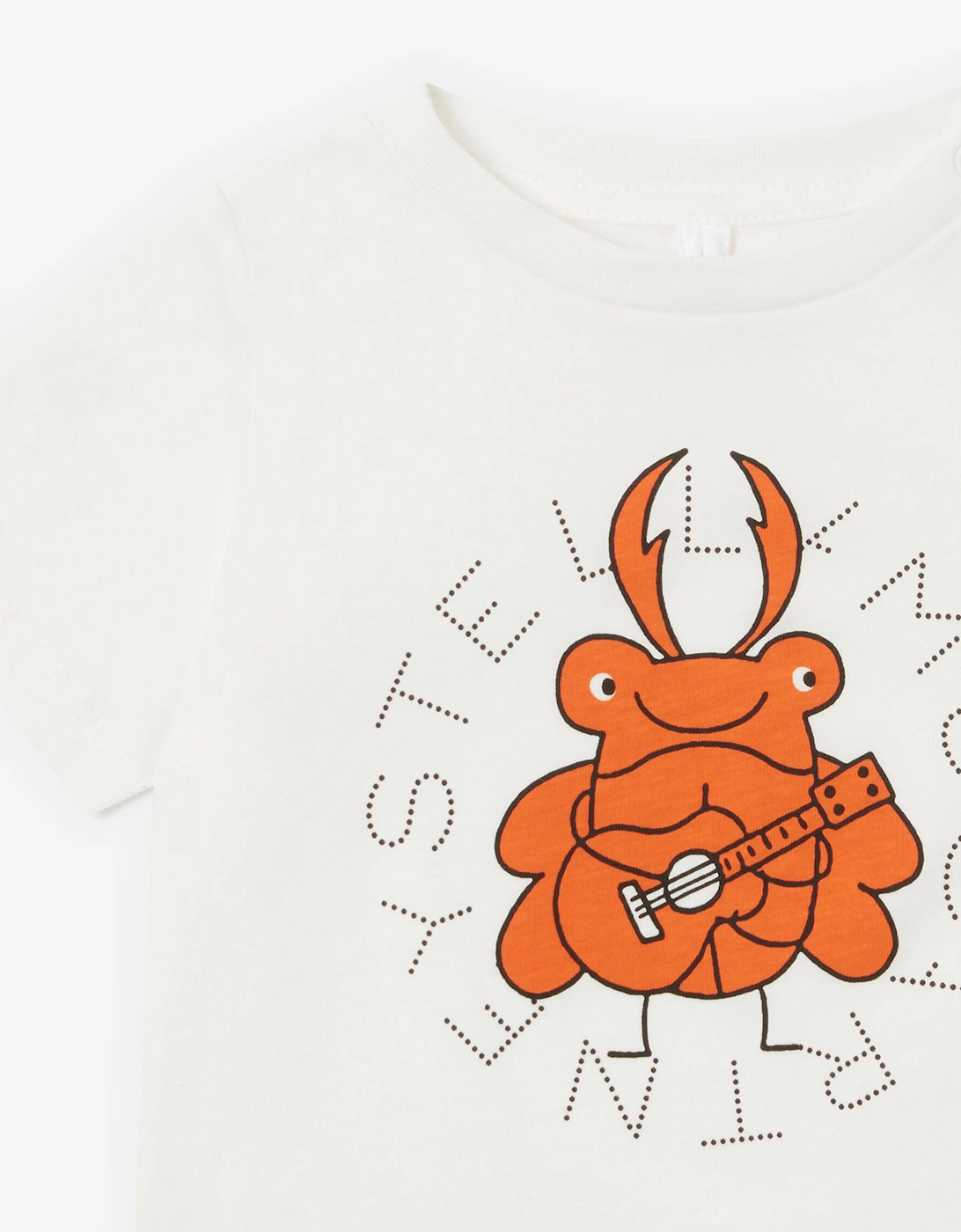 Baby Boys Beetle Logo T-Shirt in Ivory