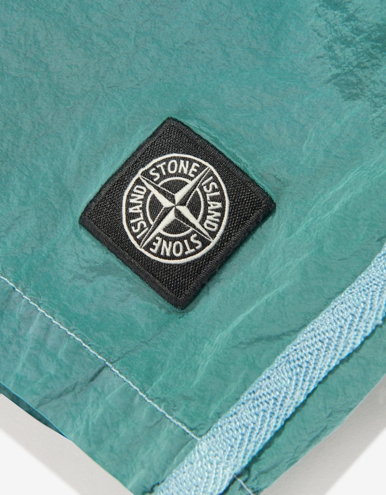 Boys Compass Logo Swim Shorts in Green