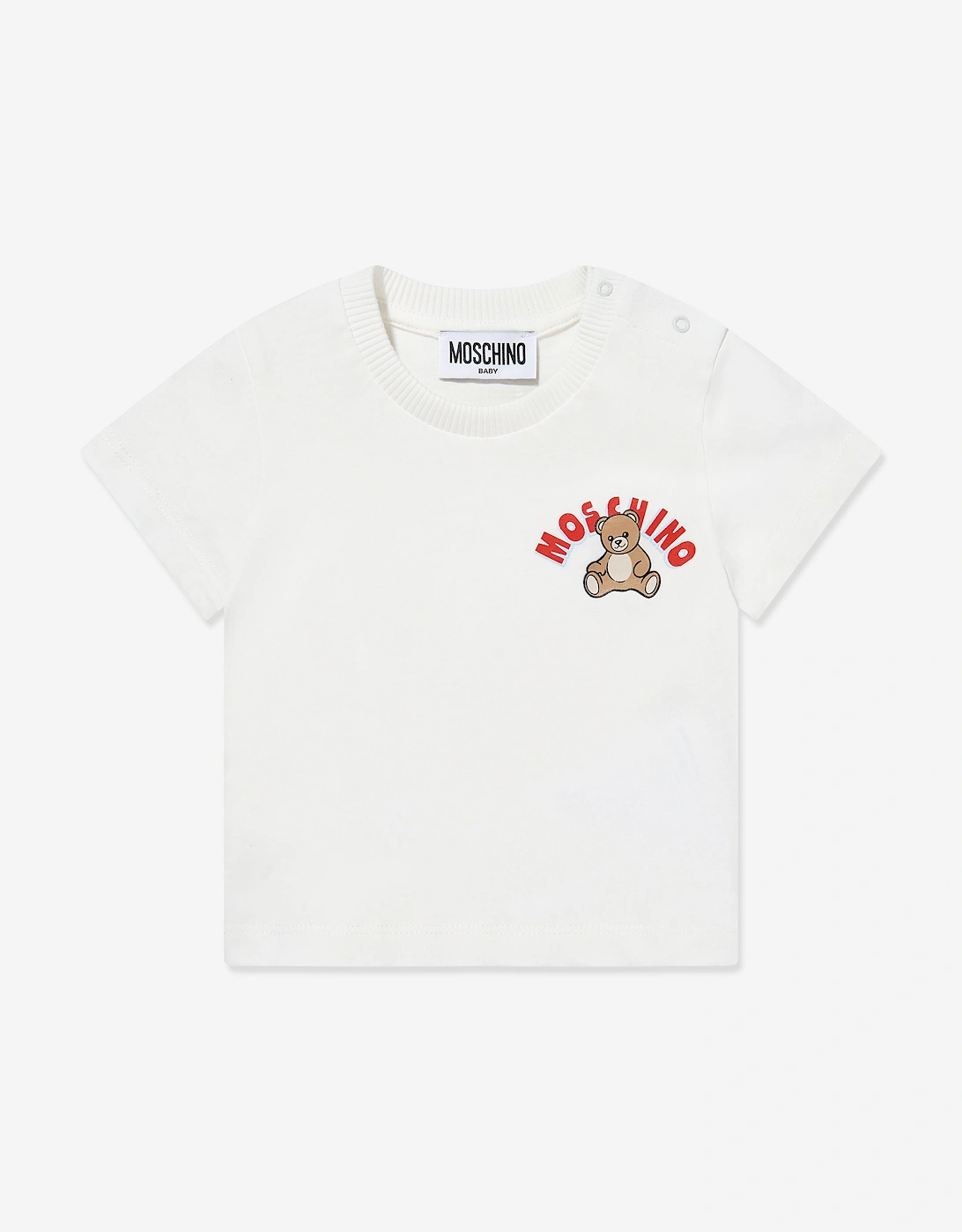 Baby Teddy Bear Logo T-Shirt in Ivory, 5 of 4