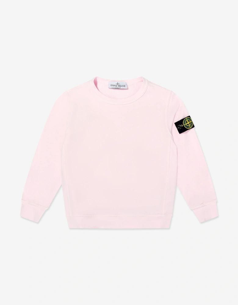 Boys Cotton Fleece Sweatshirt in Pink