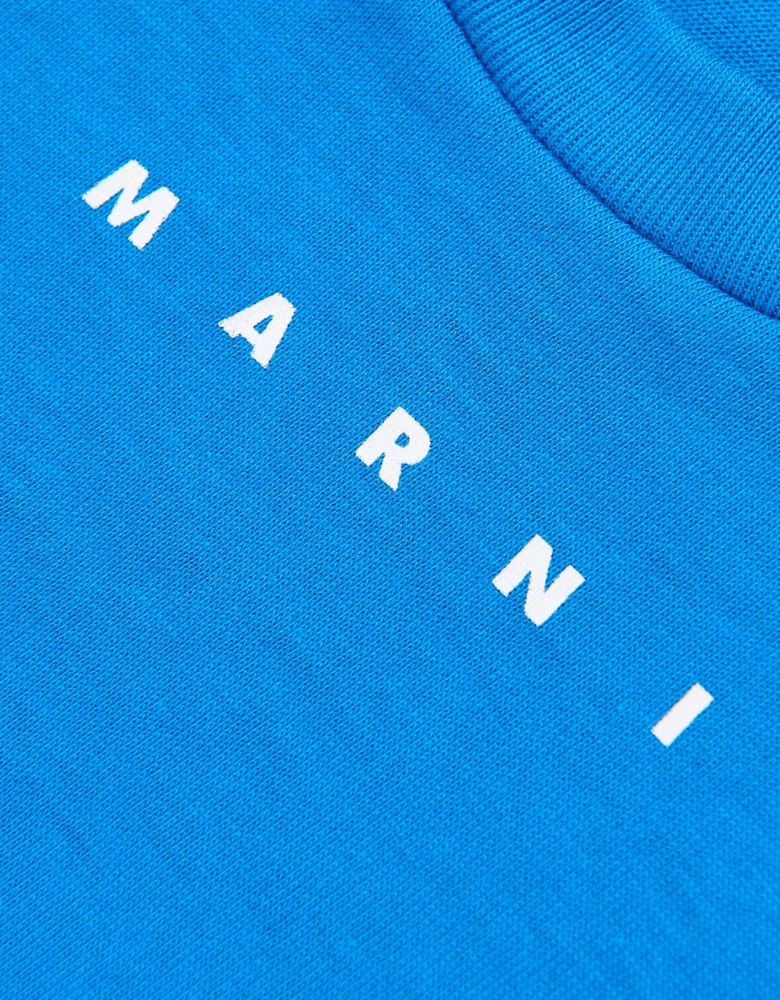 Baby Cotton Logo T-Shirt in Blue