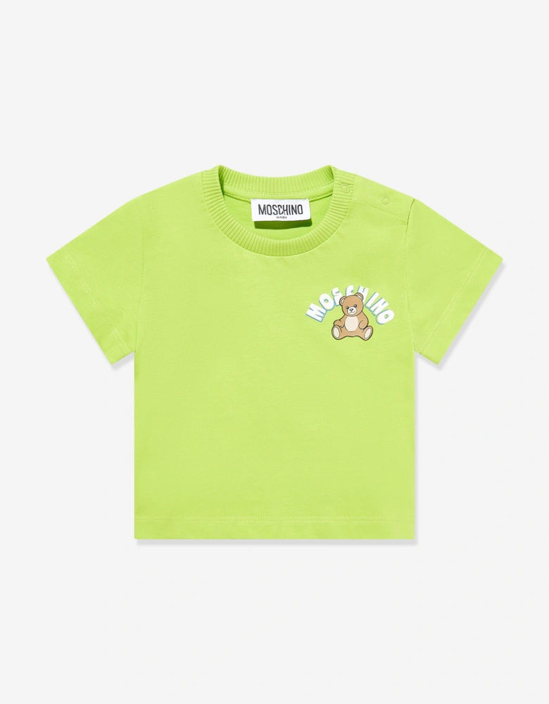 Baby Teddy Bear Logo T-Shirt in Green