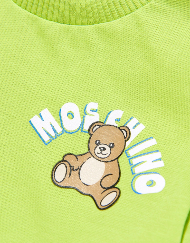 Baby Teddy Bear Logo T-Shirt in Green