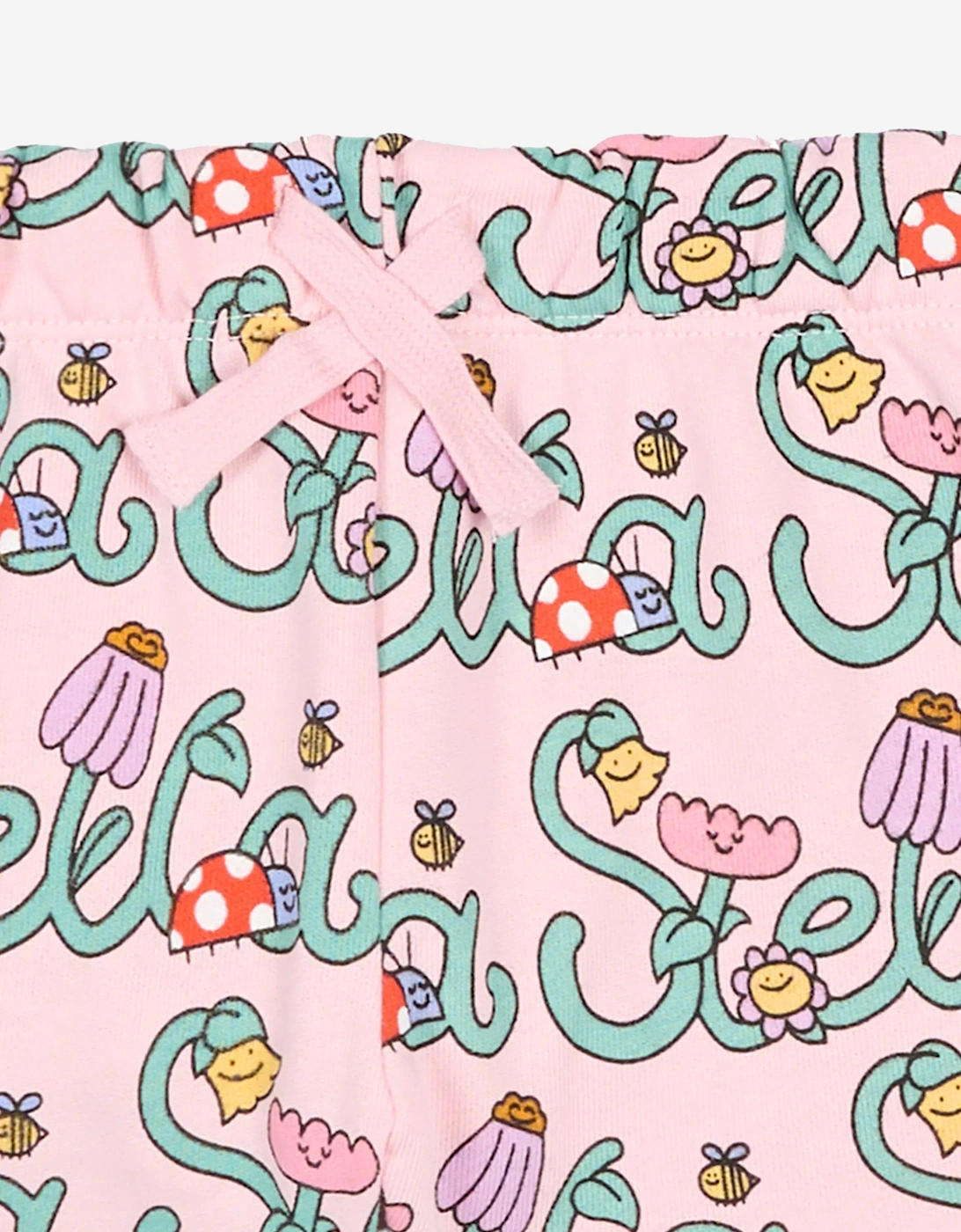 Baby Girls Flower Logo Shorts in Pink