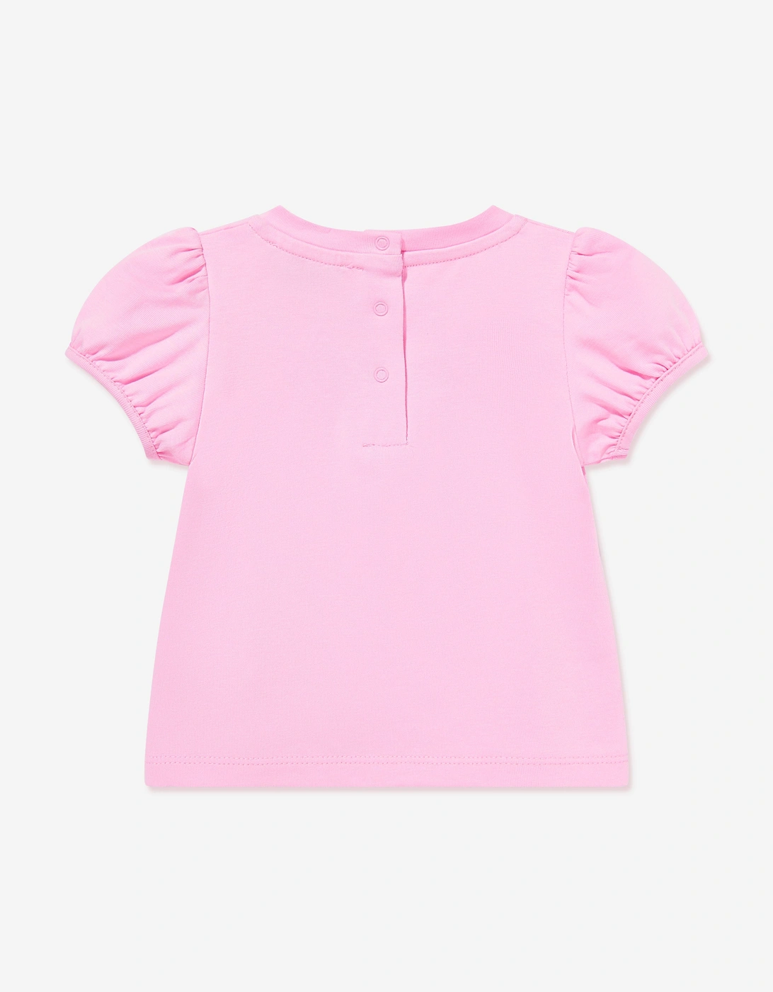 Baby Girls Teddy Heart T-Shirt in Pink