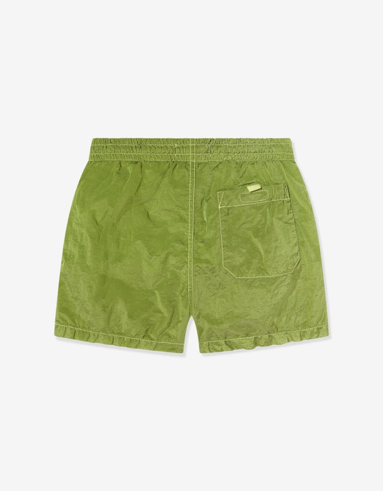 Boys Compass Logo Swim Shorts in Green