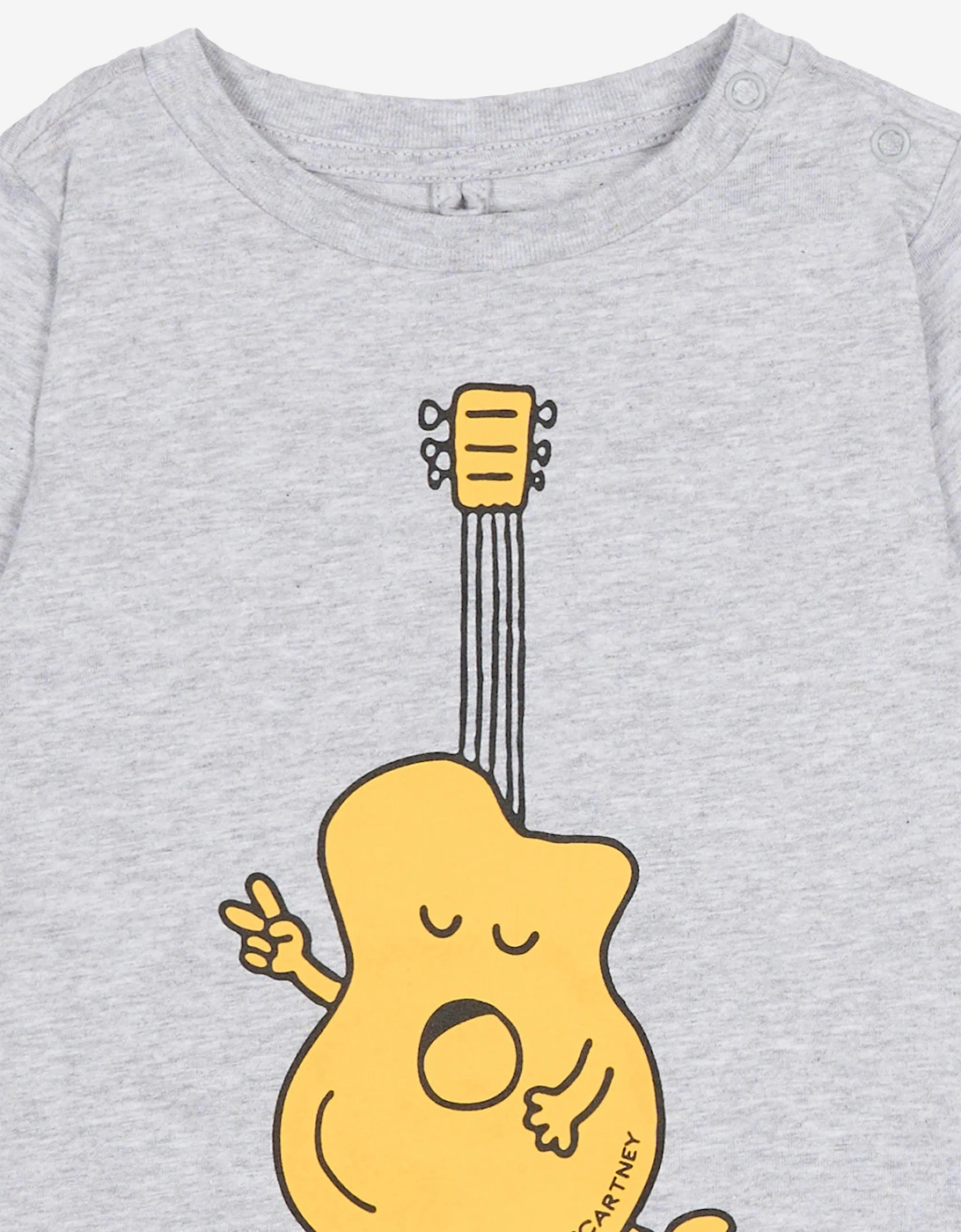 Baby Boys Guitar Print T-Shirt in Grey