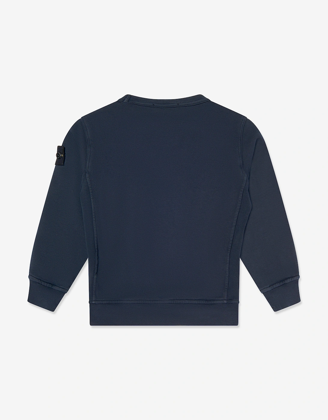 Boys Cotton Fleece Sweatshirt in Navy