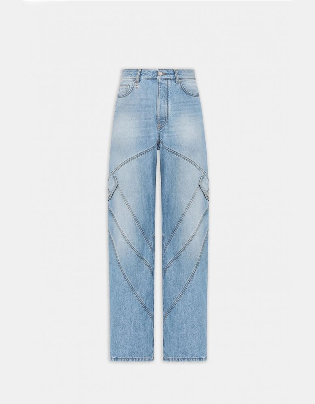Amiri Amiri Women's Womens Panelled Jeans Blue