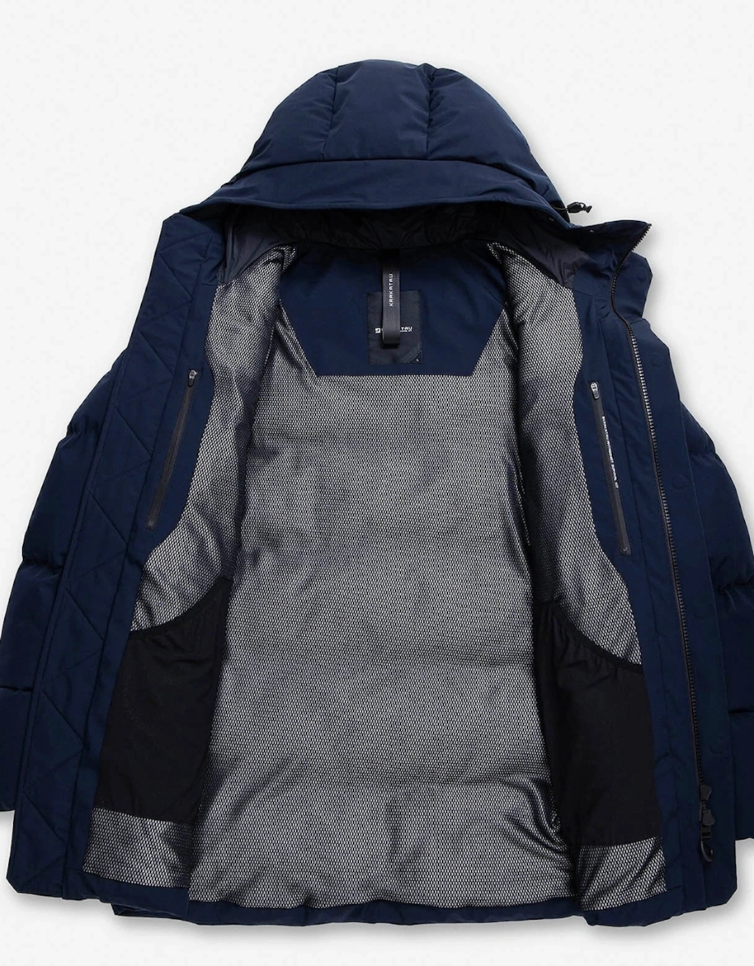 Navy Cassini Quilted Parka Jacket