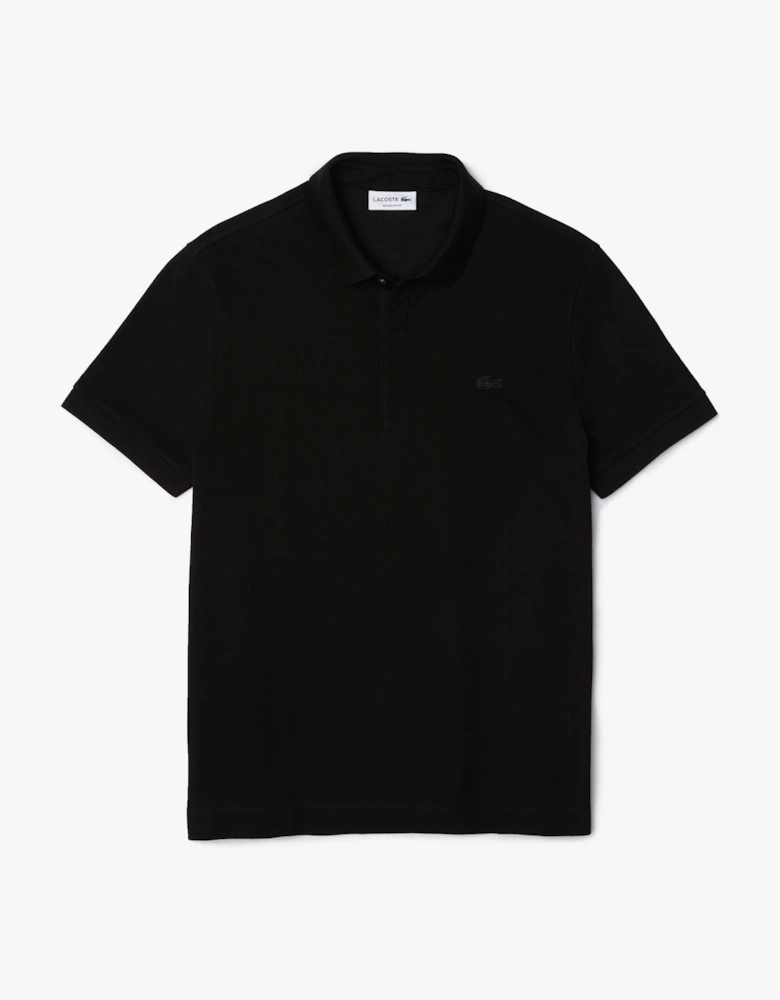 Smart Paris Mens Stretch Cotton Polo Shirt - Black 031