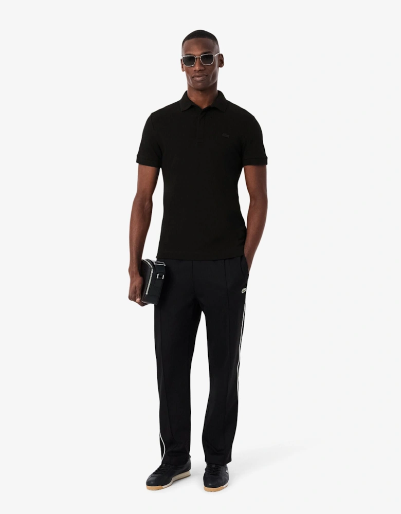 Smart Paris Mens Stretch Cotton Polo Shirt - Black 031