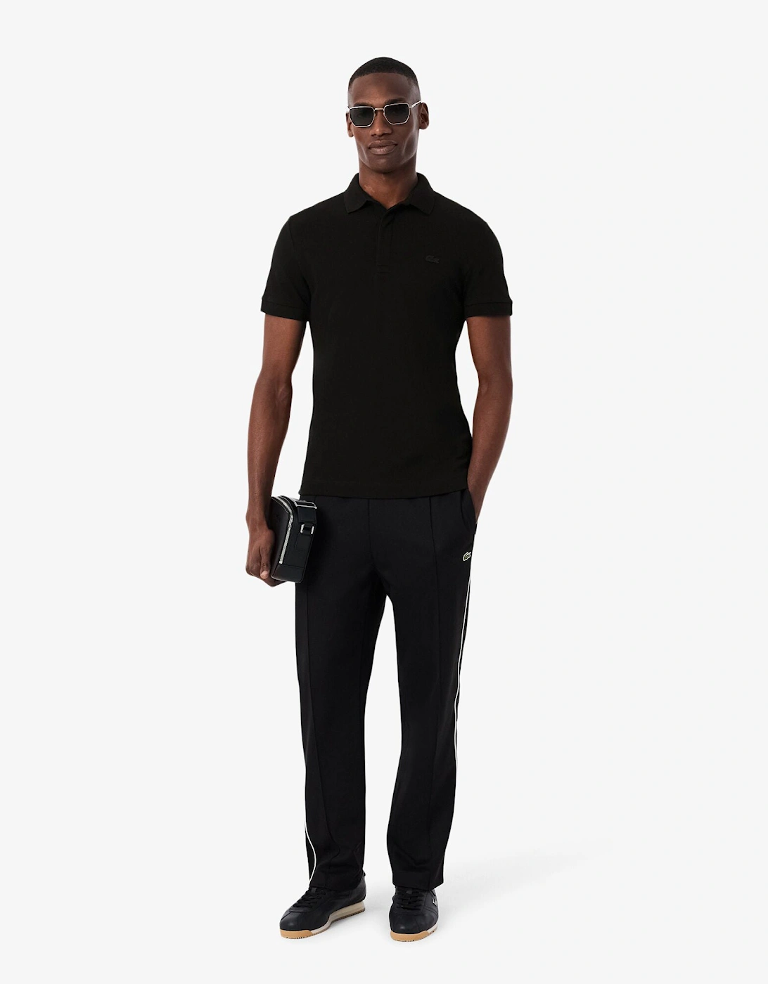Smart Paris Mens Stretch Cotton Polo Shirt - Black 031