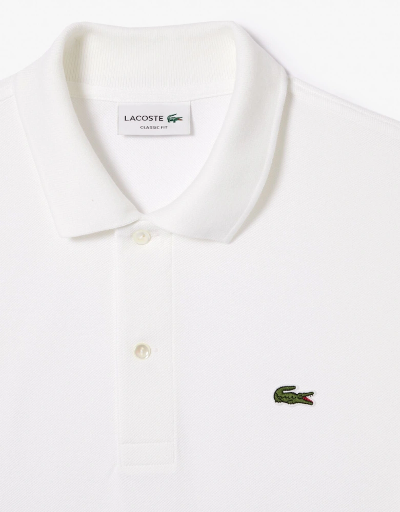 Classic Fit L.12.12 Mens Short Sleeve Polo Shirt - White 001