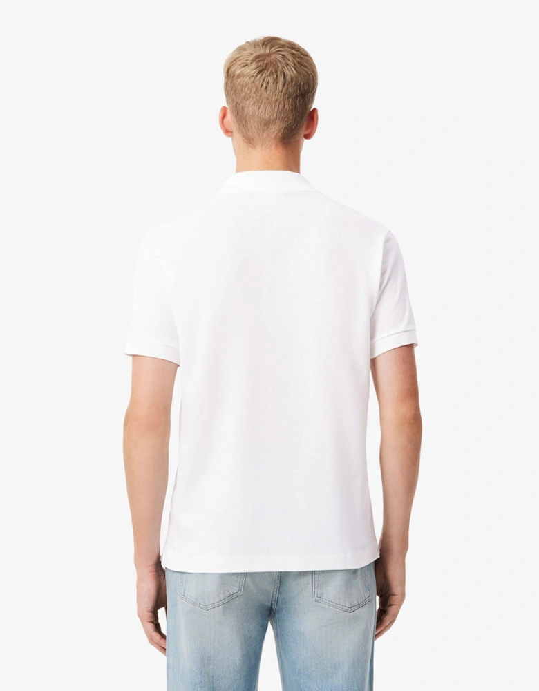 Classic Fit L.12.12 Mens Short Sleeve Polo Shirt - White 001