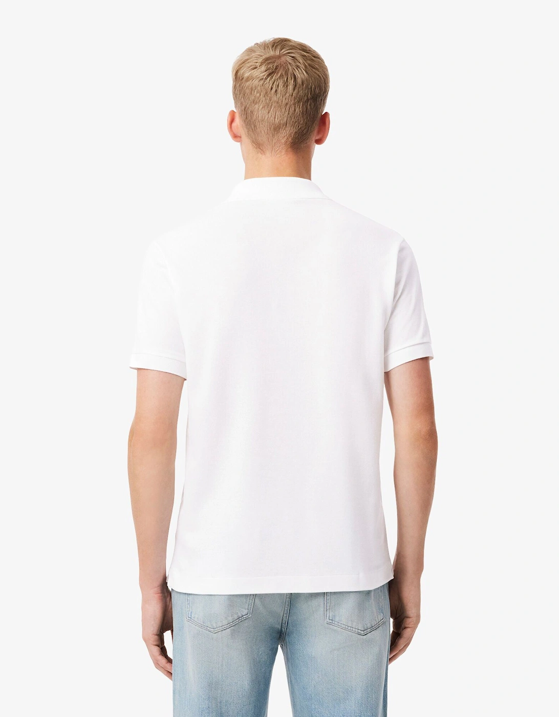 Classic Fit L.12.12 Mens Short Sleeve Polo Shirt - White 001