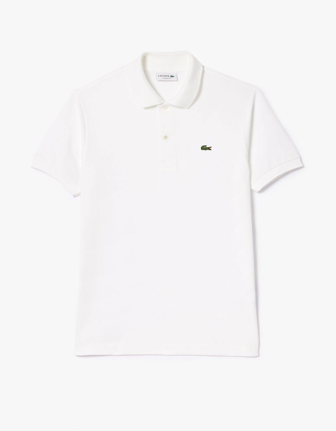 Classic Fit L.12.12 Mens Short Sleeve Polo Shirt - White 001