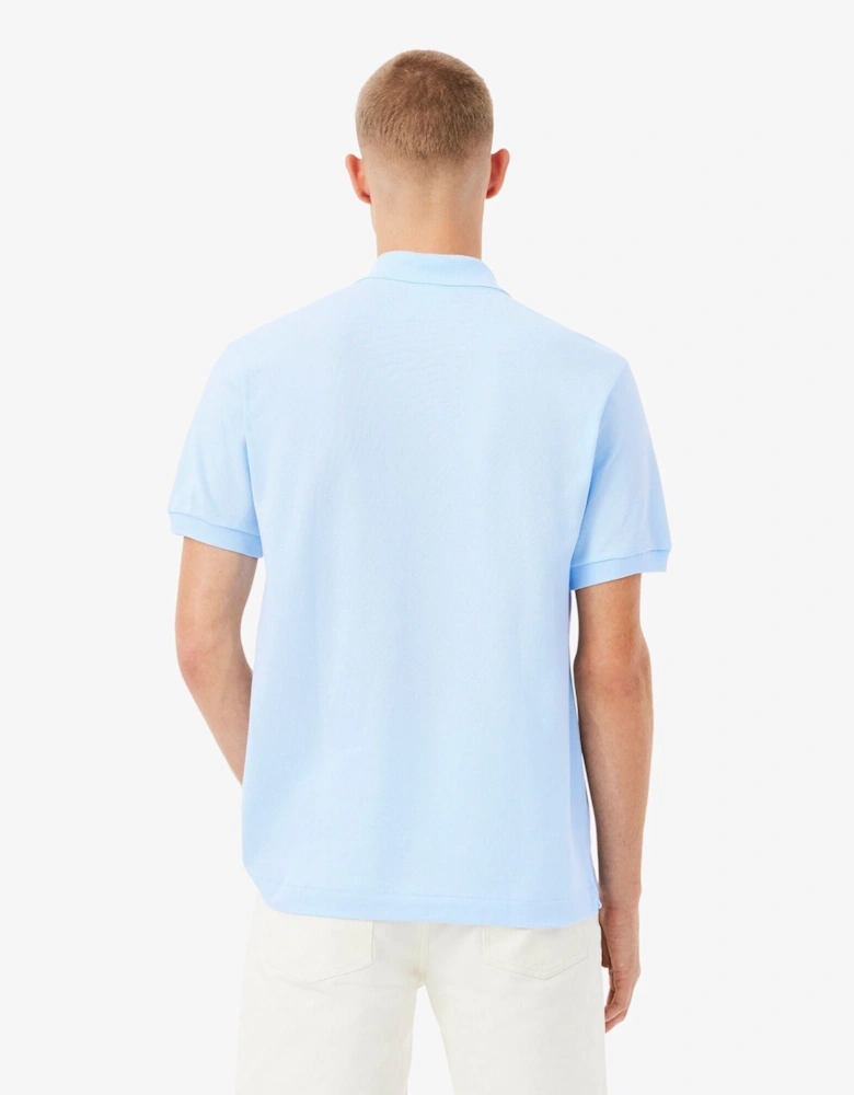Classic Fit L.12.12 Mens Short Sleeve Polo Shirt - Light Blue T01