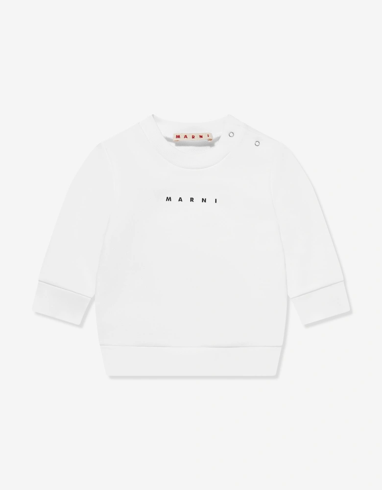 Baby Logo Sweatshirt in White