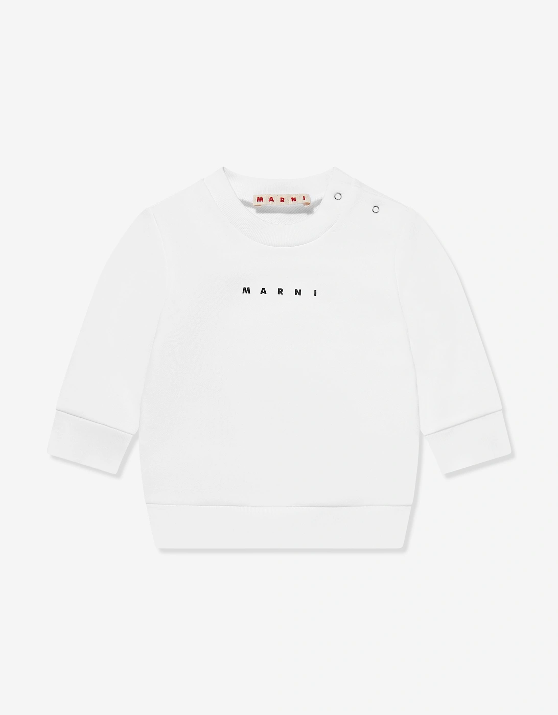 Baby Logo Sweatshirt in White, 5 of 4