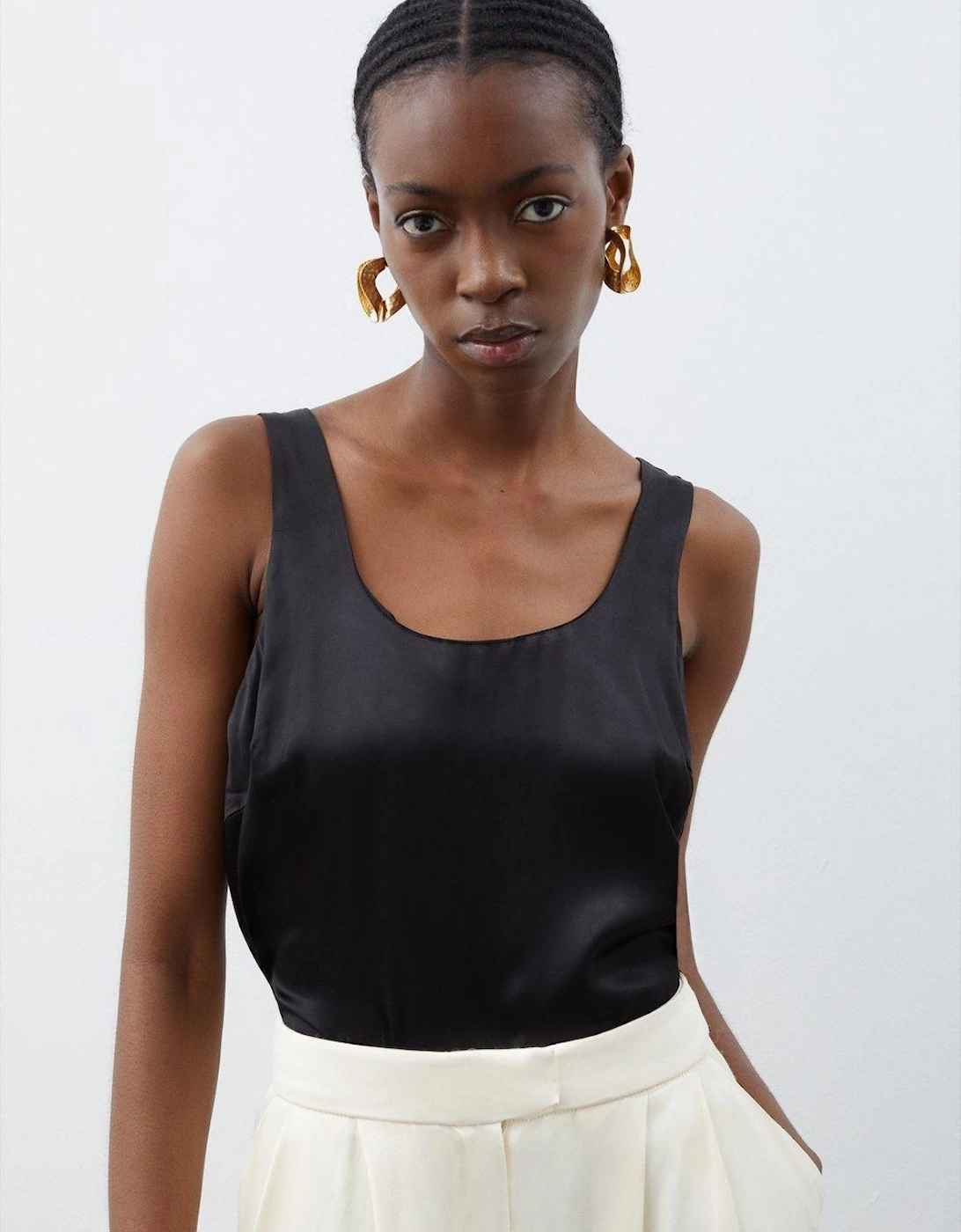 Premium Viscose Satin Woven Cami Top, 2 of 1