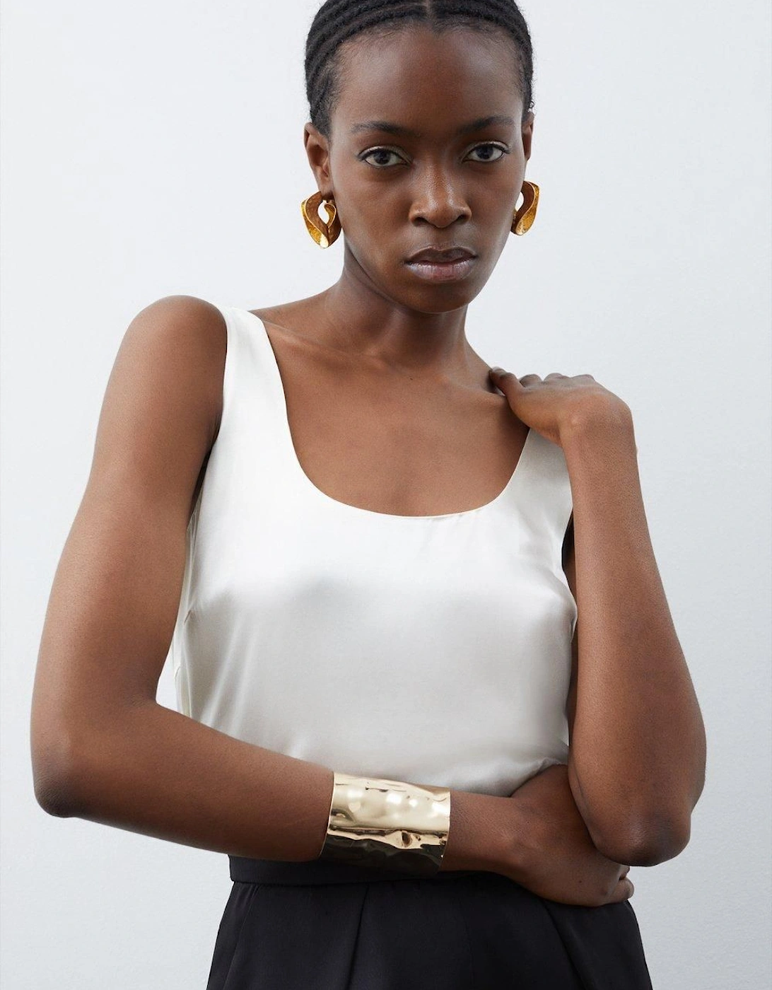 Premium Viscose Satin Woven Cami Top, 2 of 1