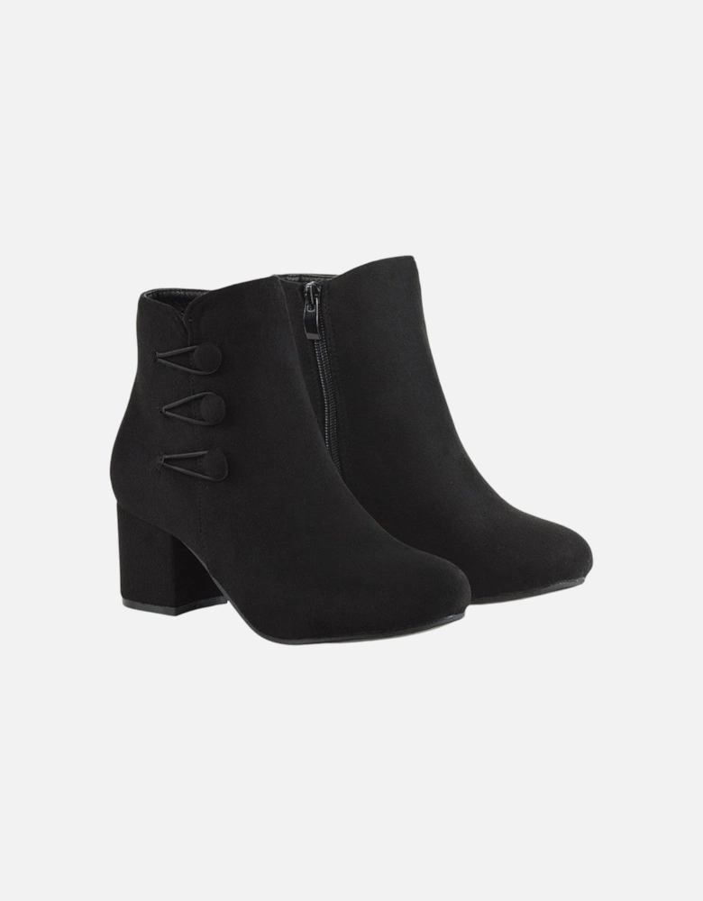 Womens/Ladies Ruth Button Ankle Boots