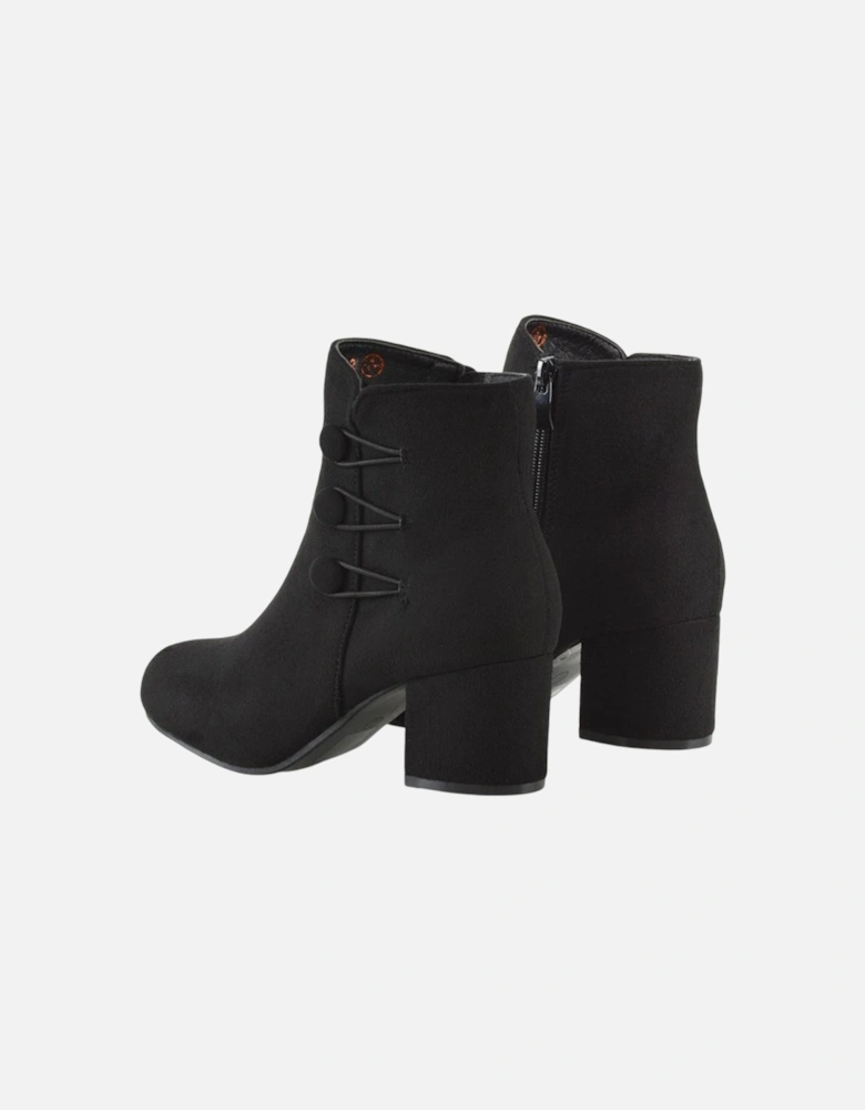 Womens/Ladies Ruth Button Ankle Boots