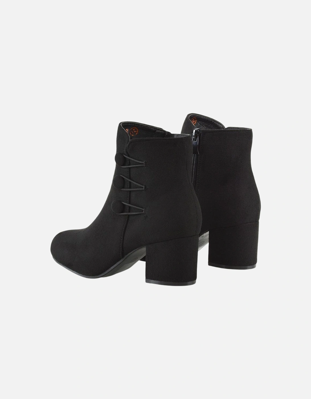 Womens/Ladies Ruth Button Ankle Boots