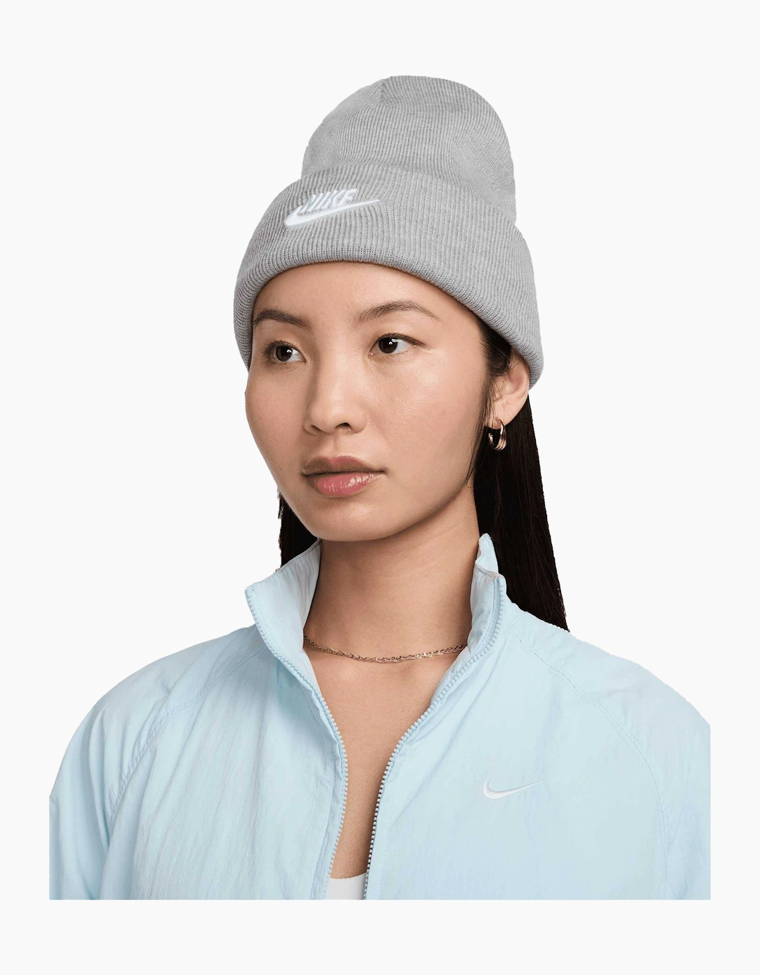 Nike Men's Grey Unisex Futura Peak Beanie - Size: One Size