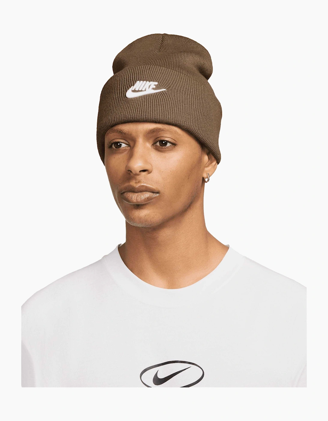 Nike Men's Brown Unisex Futura Peak Beanie - Size: One Size