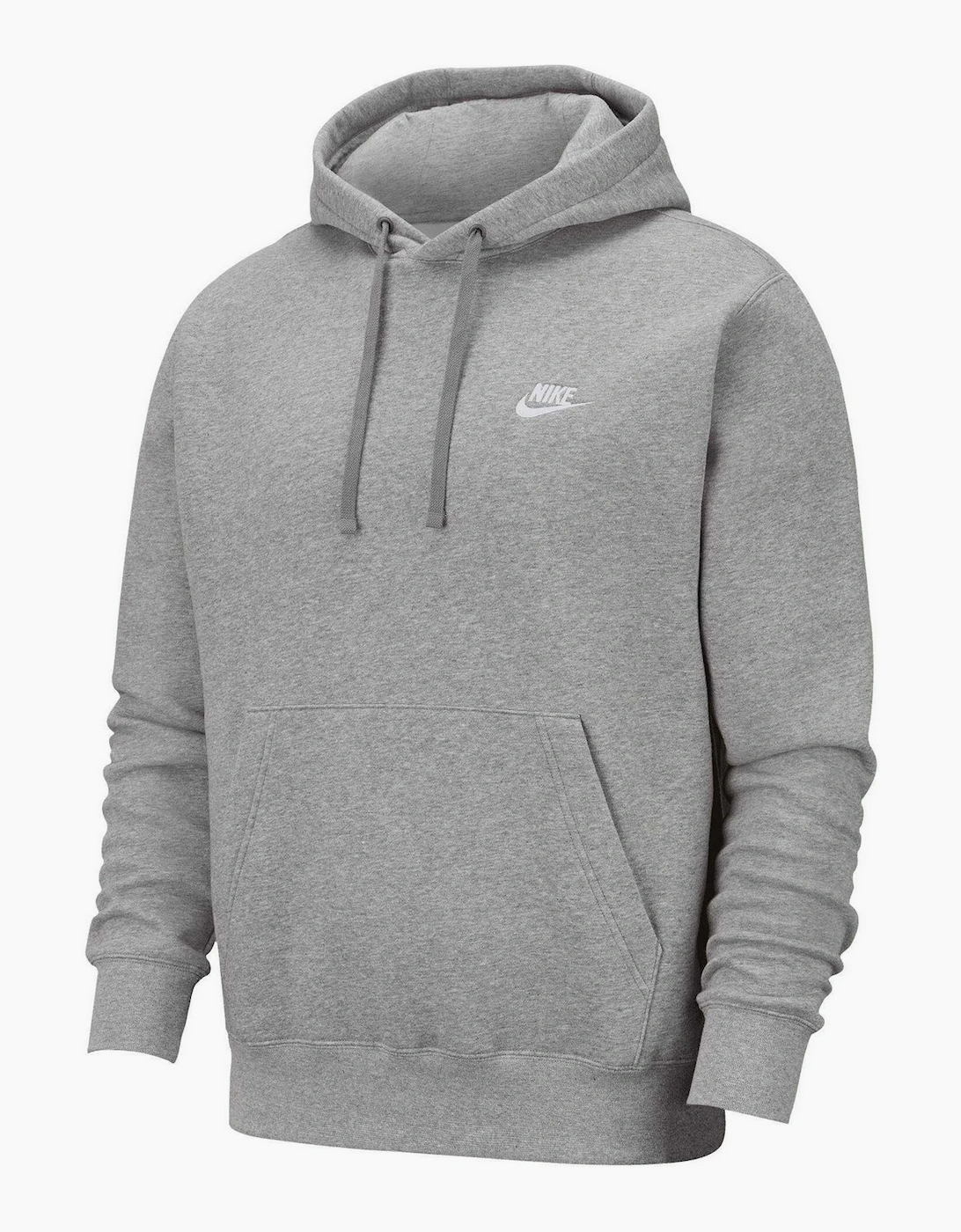 Nike Unisex Grey Adult Sportswear Club Hoodie - Size: 18/20/44