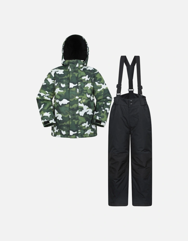 Childrens/Kids Printed Ski Jacket Set