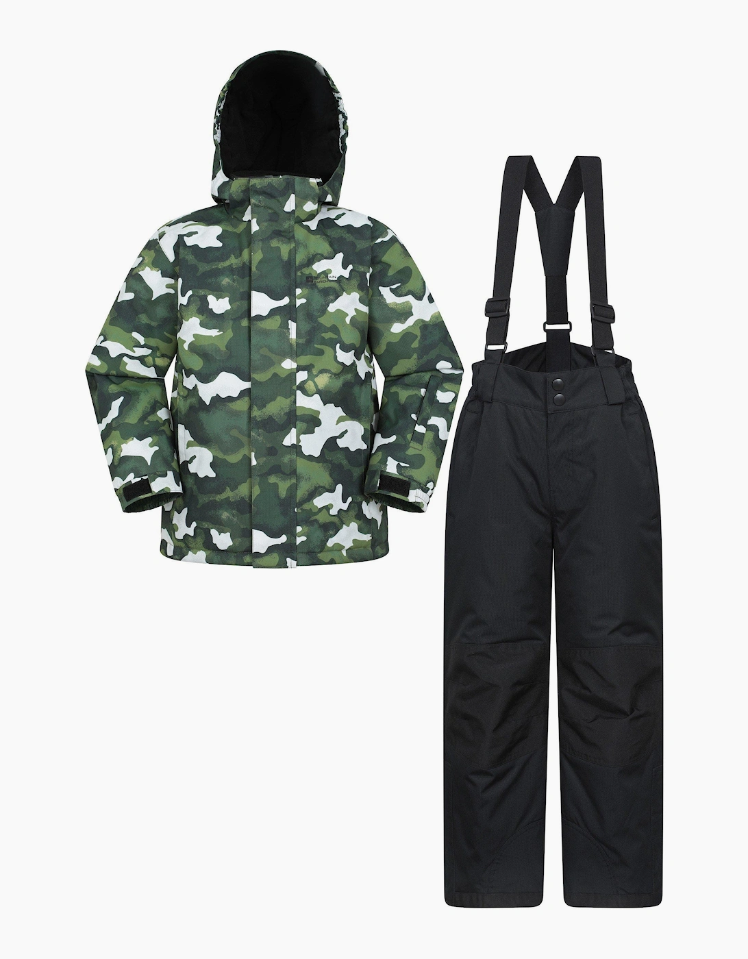 Mountain Warehouse Boys Green 'S Childrens/ Printed Ski Jacket Set - Size: 11 Years/12 Years Kids