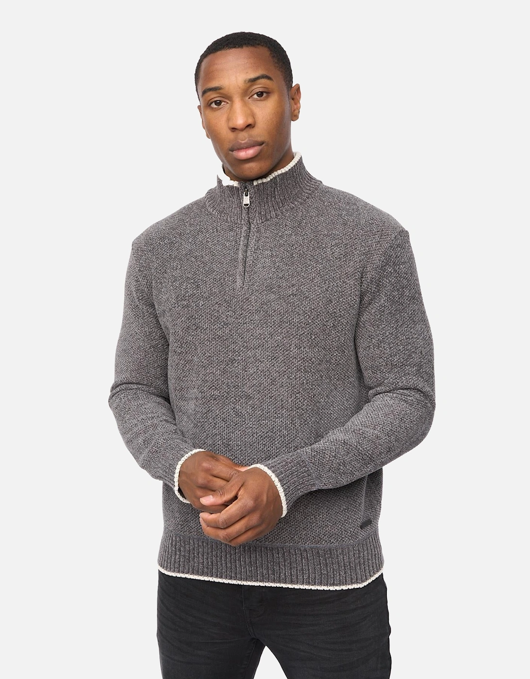Mens Coldwell Chenille Quarter Zip Jumper, 5 of 4