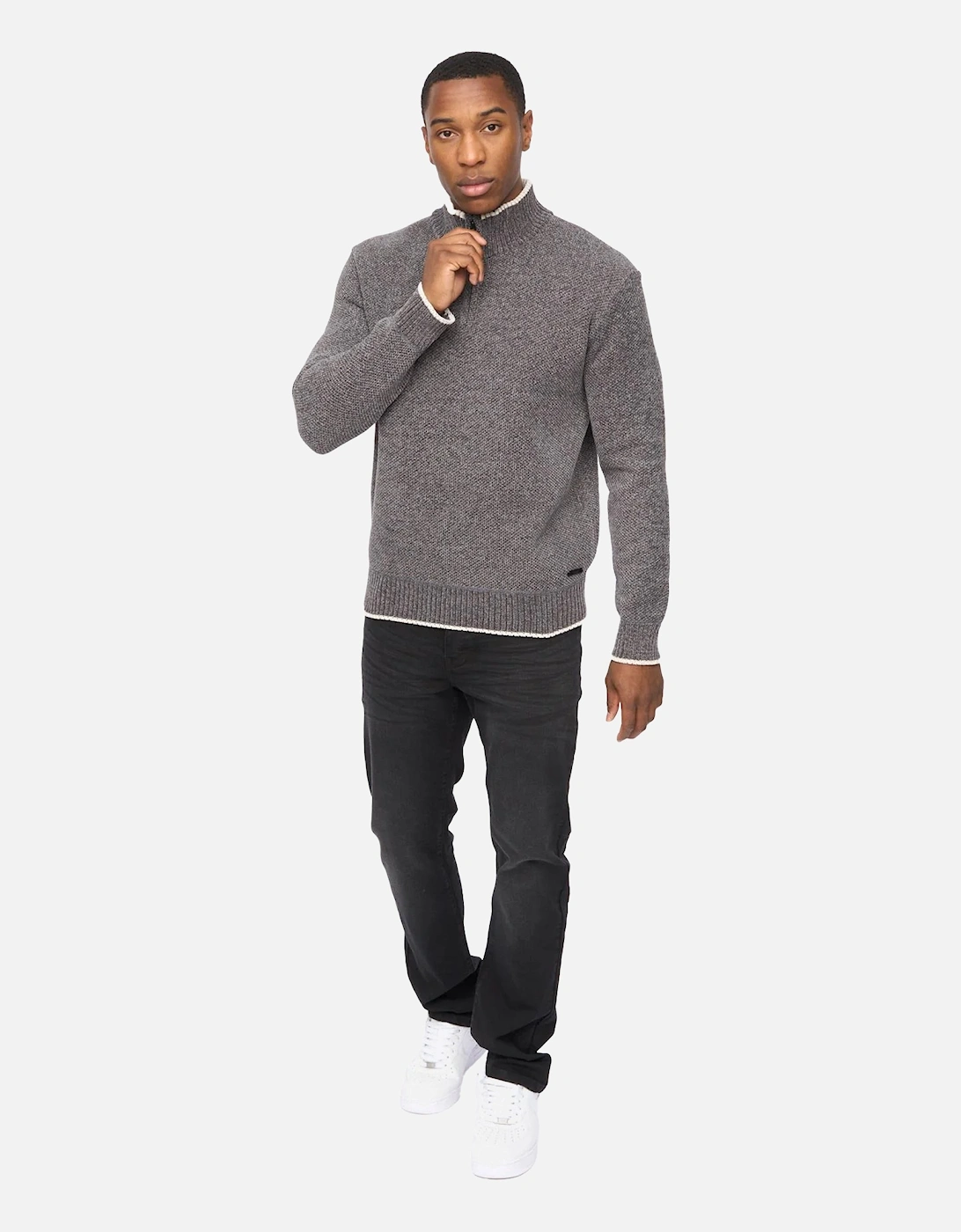 Mens Coldwell Chenille Quarter Zip Jumper