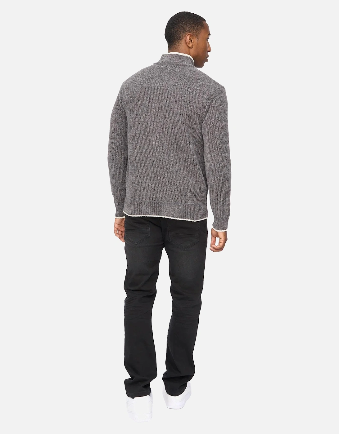 Mens Coldwell Chenille Quarter Zip Jumper