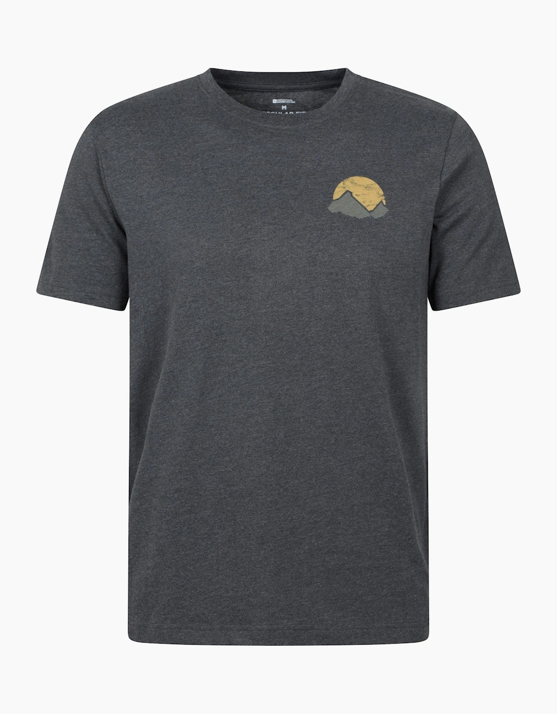 Mountain Warehouse Men's Grey Crest Organic T-Shirt - Size: 42