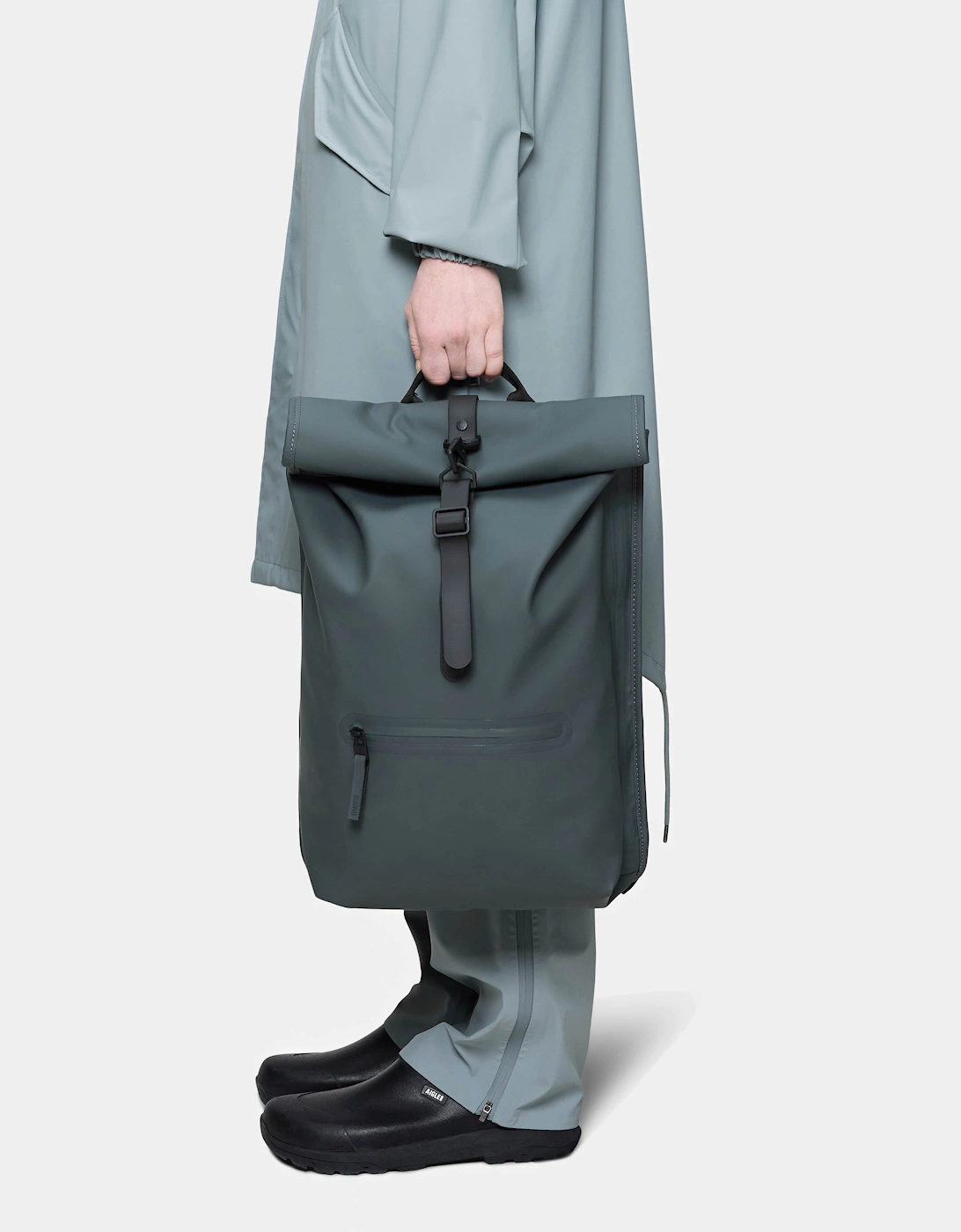 Unisex Rolltop Rucksack - Dark Grey 153